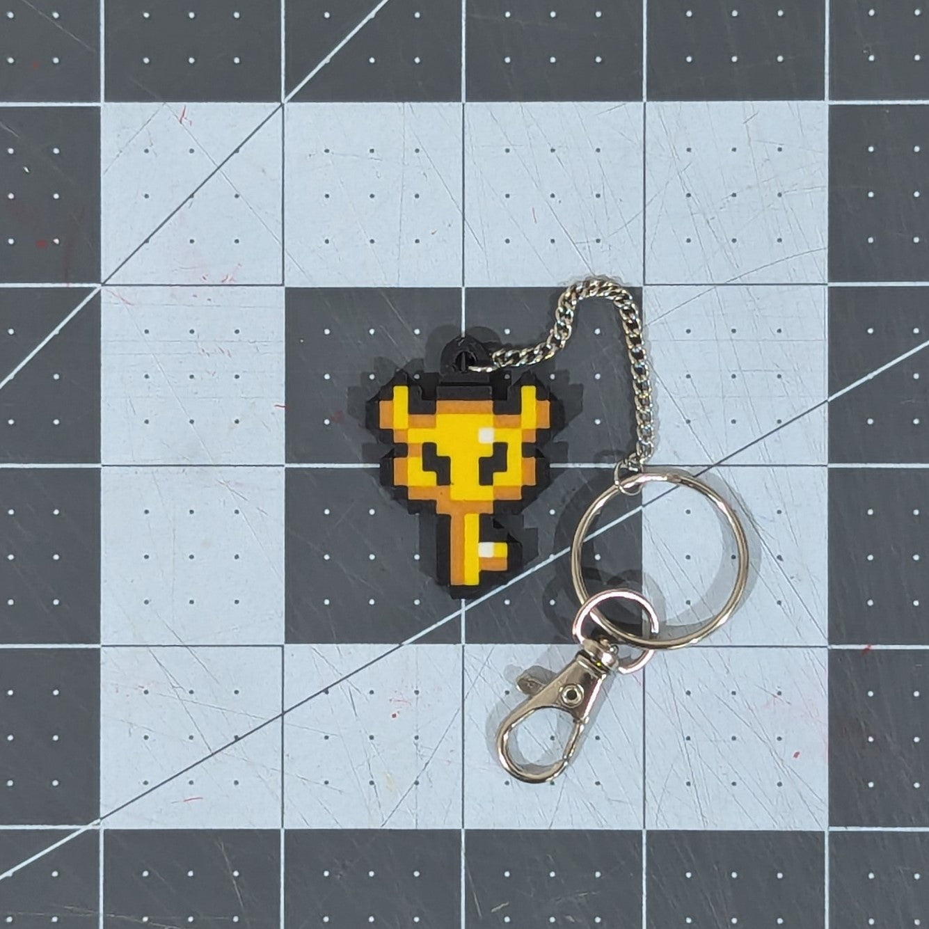 Boss Key Pixel Art Keychain