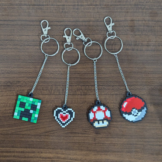 Pixel Art Keychain