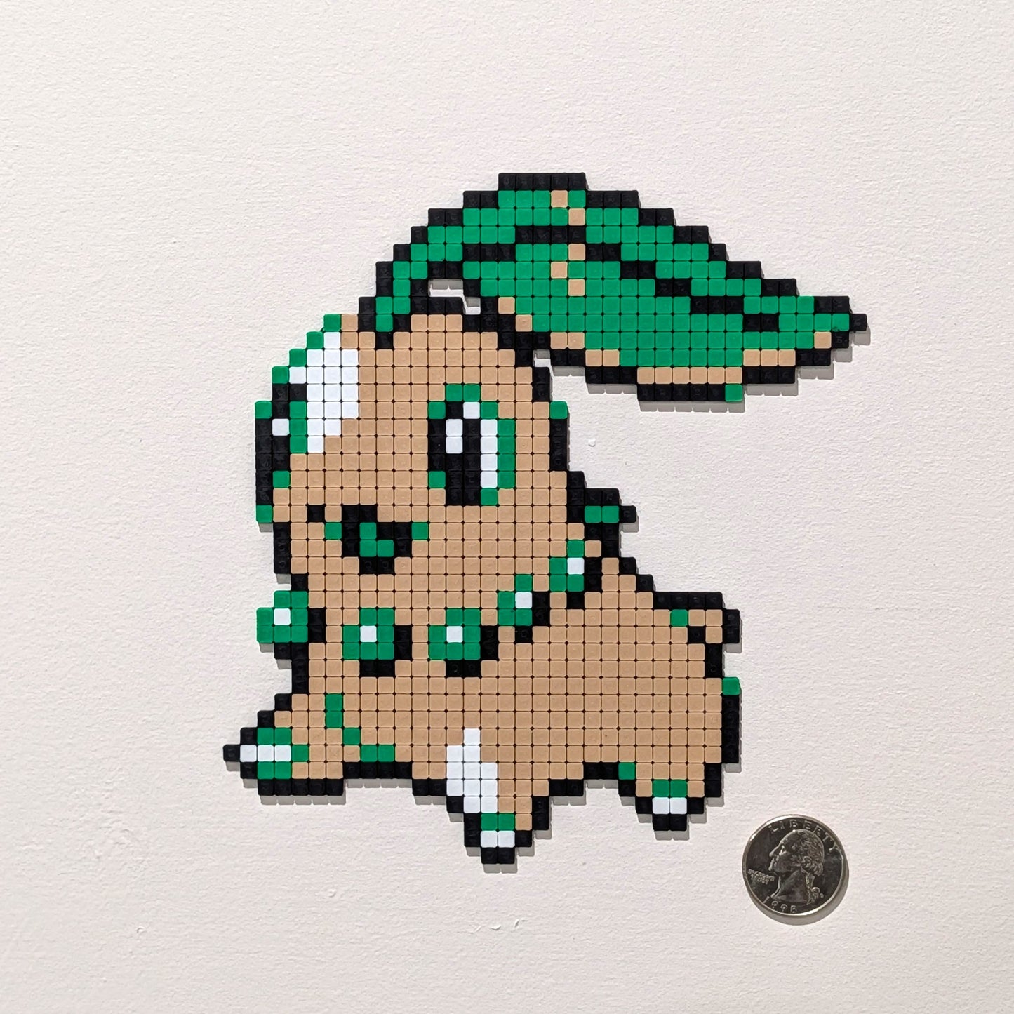 Chikorita Pixel Wall Art
