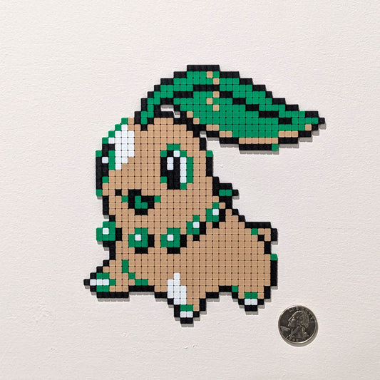 Chikorita Pixel Wall Art