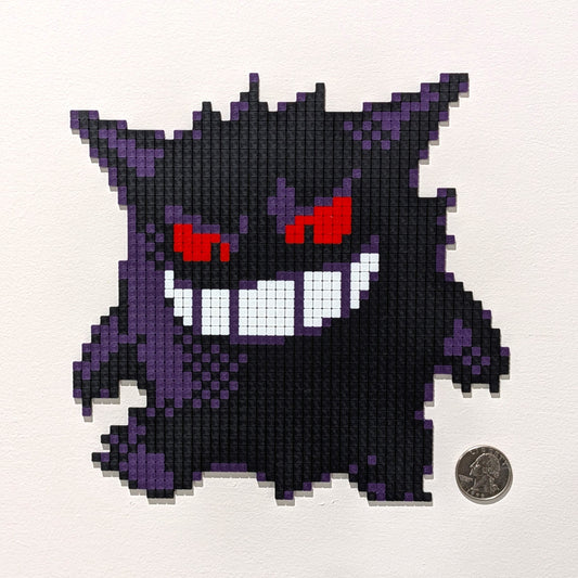 Gengar Pixel Wall Art
