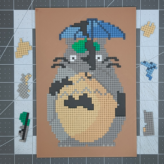 Totoro Pixel Art Puzzle