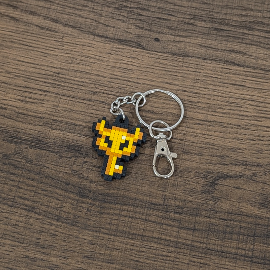 Boss Key Pixel Art Keychain