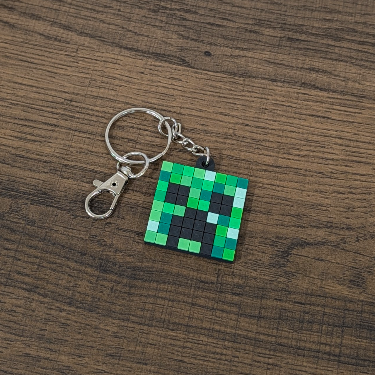 Creeper Pixel Art Keychain