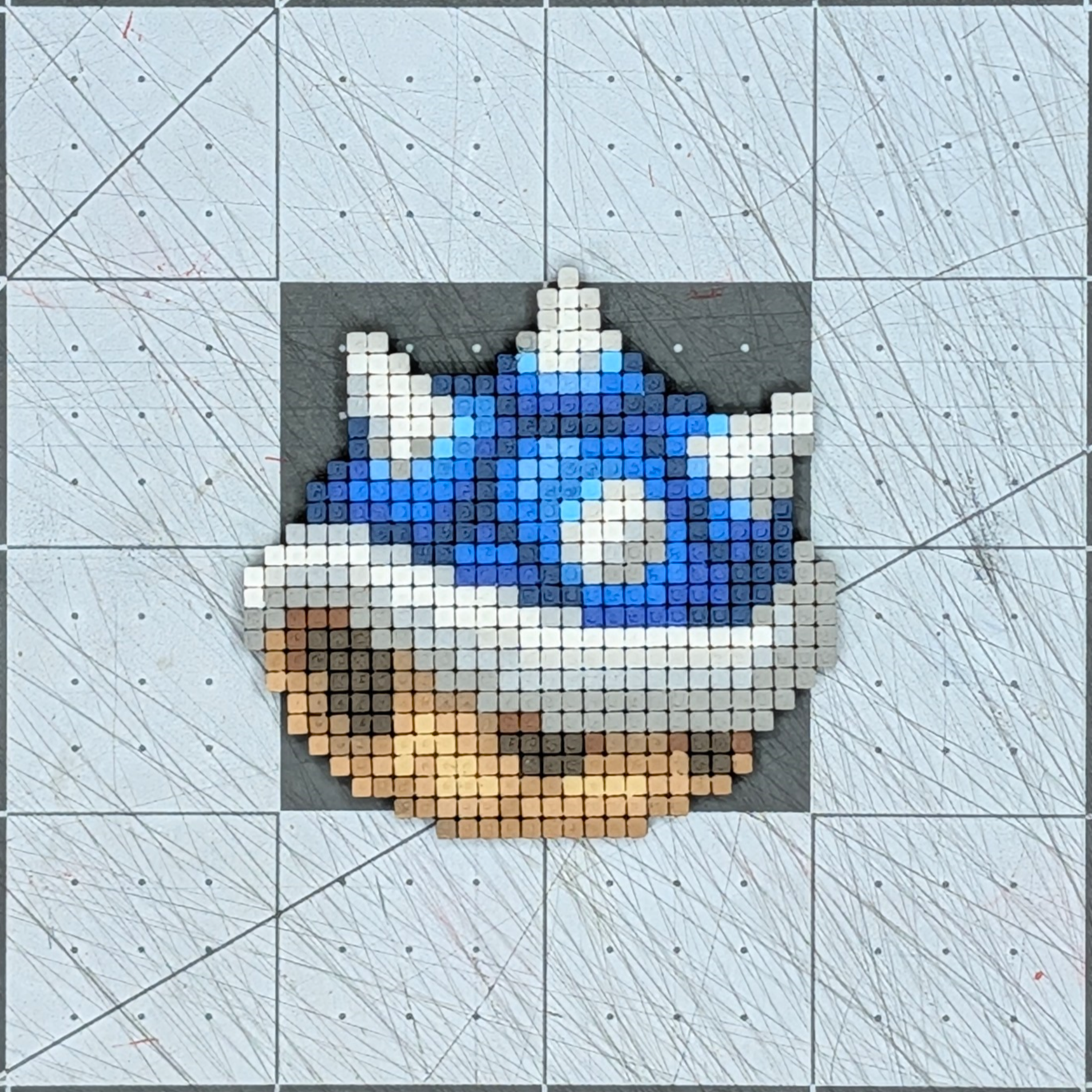 Mario Kart Blue Shell Pixel Art Magnet