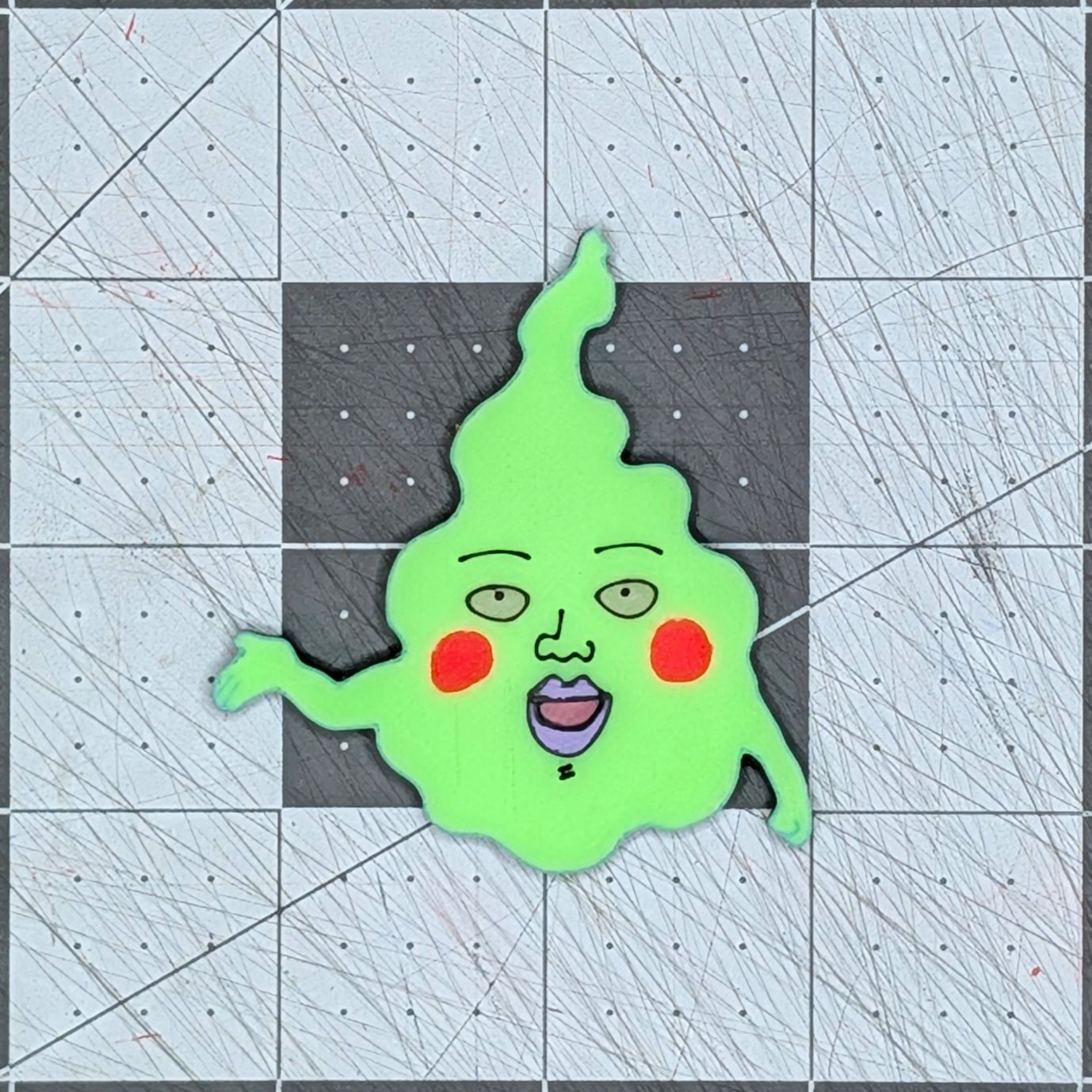 Dimple Glow-in-the-dark Relief Magnet