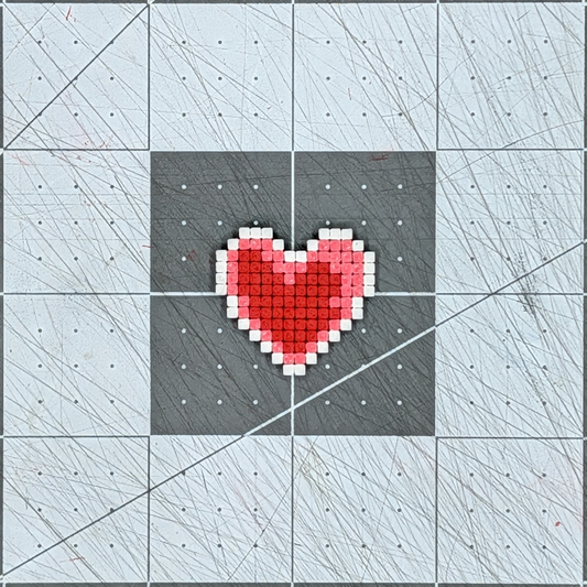 Heart Pixel Art Magnet