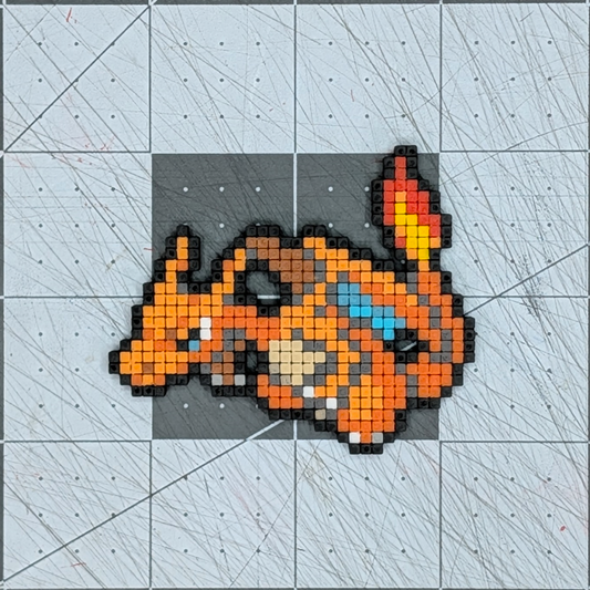 Charizard Box Icon Pixel Art Magnet