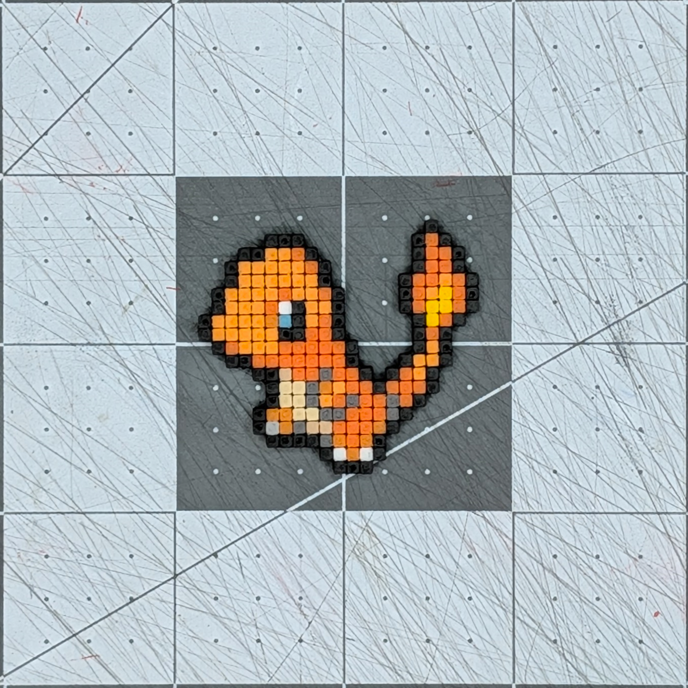 Charmander Box Icon Pixel Art Magnet