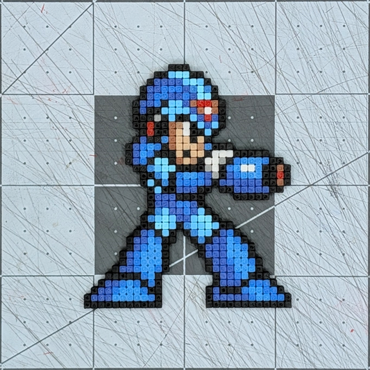 Mega Man X Aiming Pixel Art Magnet