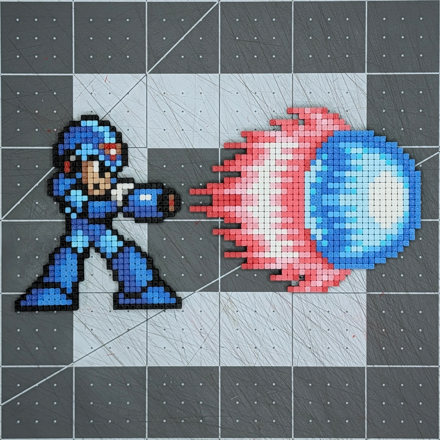 Mega Man X Charged Shot Pixel Art Magnet 2-Pack