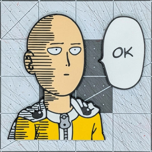 Saitama OK Meme Magnet 2-Pack