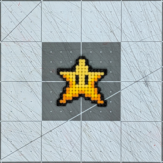 SMB3 Star Power Up Pixel Art Magnet
