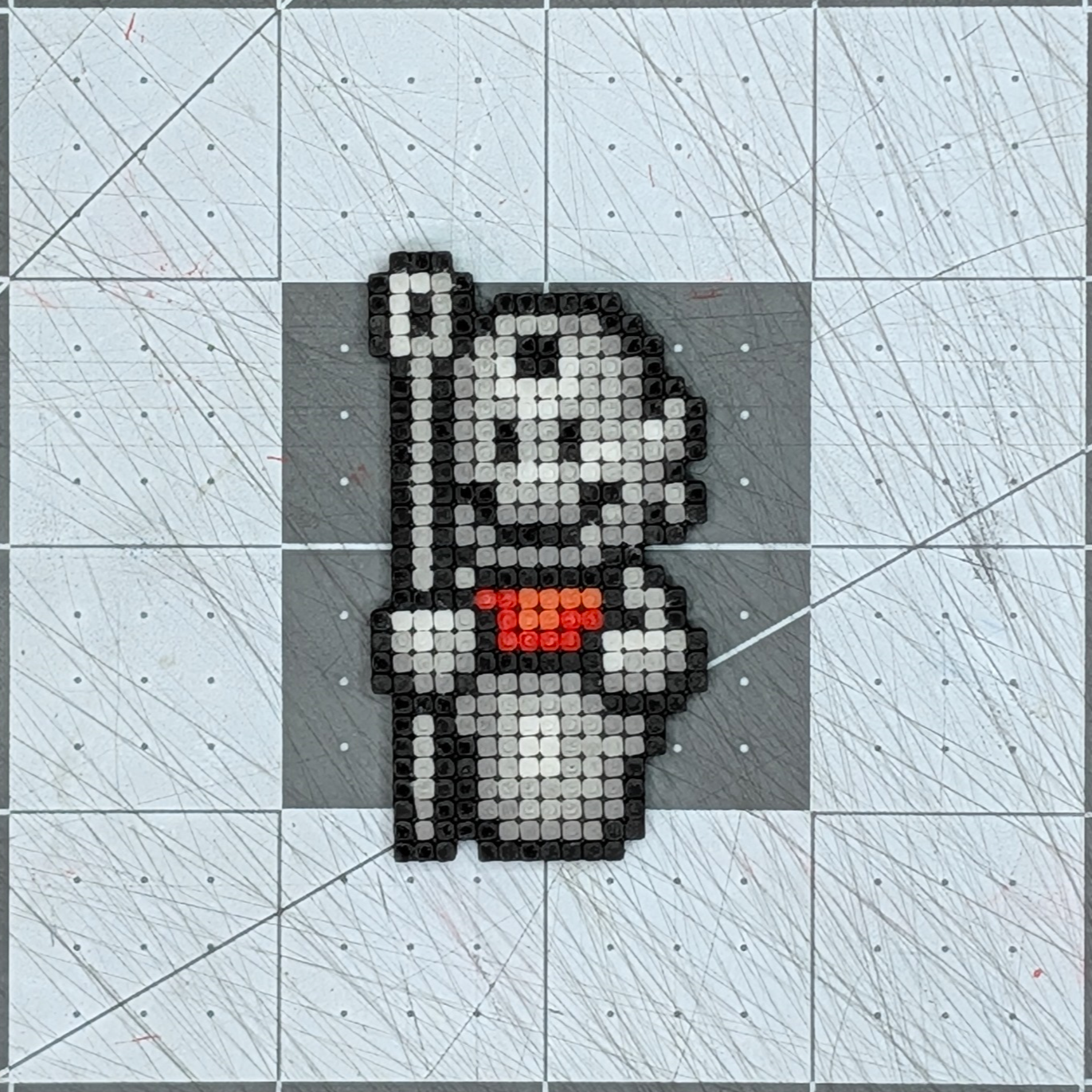 SMB3 Tanooki Statue Pixel Art Magnet