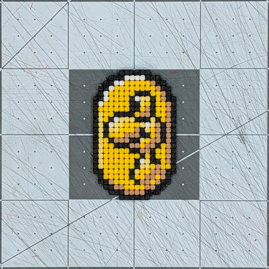 SMW Yoshi Coin Pixel Art Magnet
