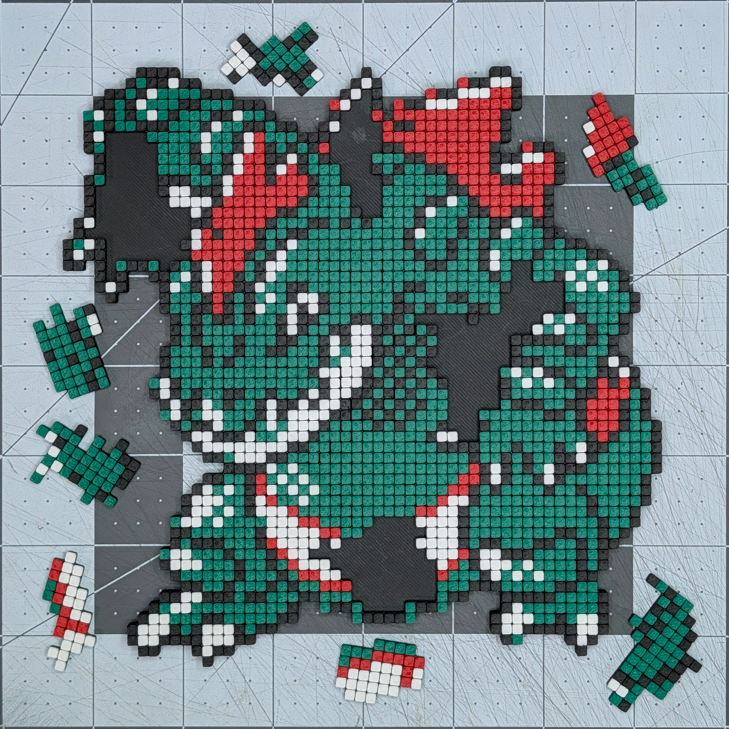 Feraligatr Pixel Art Puzzle