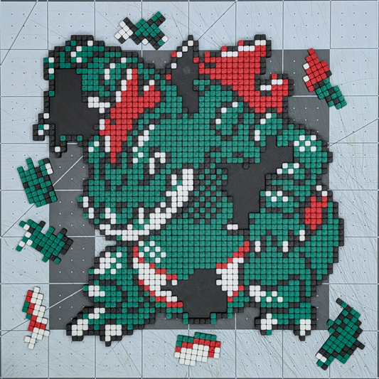 Feraligatr Pixel Art Puzzle