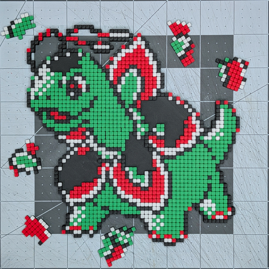 Meganium Pixel Art Puzzle