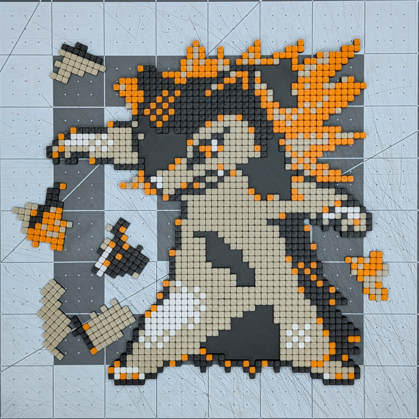 Typhlosion Pixel Art Puzzle