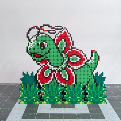 Meganium Pixel Art Puzzle