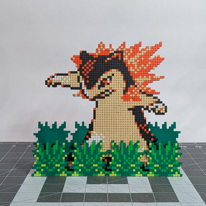 Typhlosion Pixel Art Puzzle