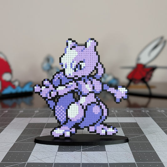 Mewtwo Pixel Shelf Art